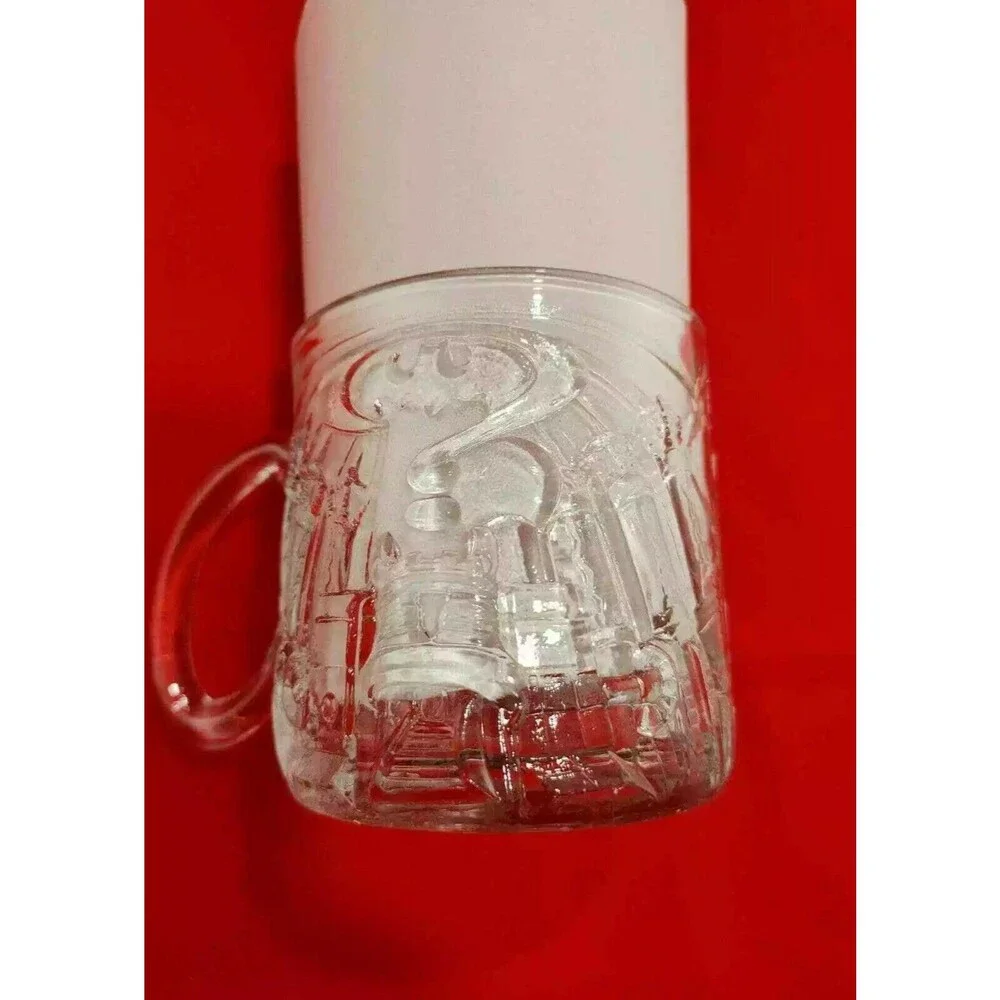 Vintage 1995 McDonald's Batman Forever Glass Mug Lot 2 Batman Riddler Cups DC